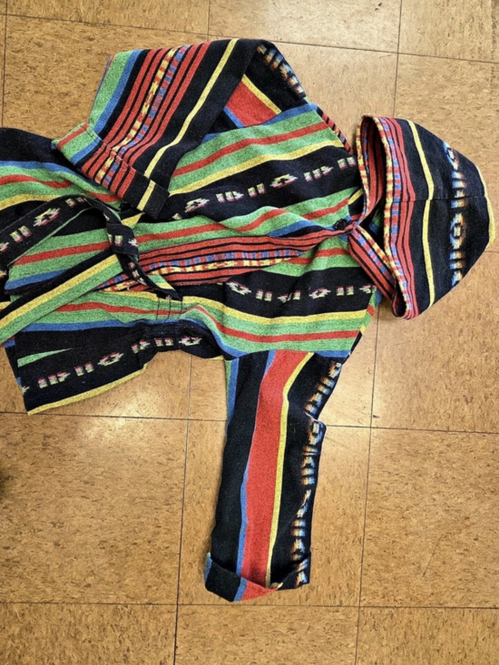 Multicolor Striped Hooded Jacket - Picture 3 of 6